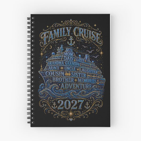 Item preview, TRAVEL COLLECTION - FAMILY CRUISE - FAMILY SHIP BLUEPRINT • 2027 designed and sold by WheelieGdArt.