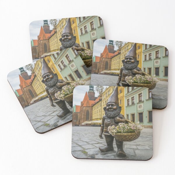 Item preview, Thinking of Wroclaw - Gnome With Basket of Flowers II designed and sold by Purrfecta.