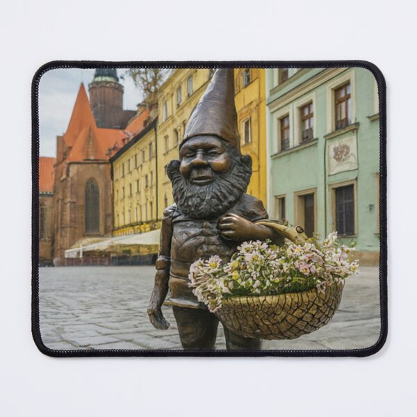 Item preview, Thinking of Wroclaw - Gnome With Basket of Flowers II designed and sold by Purrfecta.