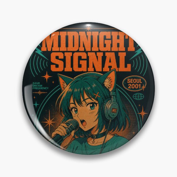 Item preview, Midnight Signal Seoul Anime Cat Girl designed and sold by NullSpacePrints.