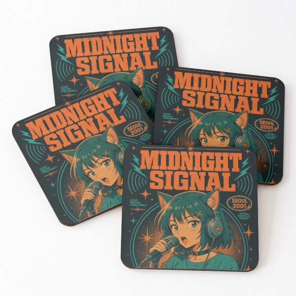 Item preview, Midnight Signal Seoul Anime Cat Girl designed and sold by NullSpacePrints.