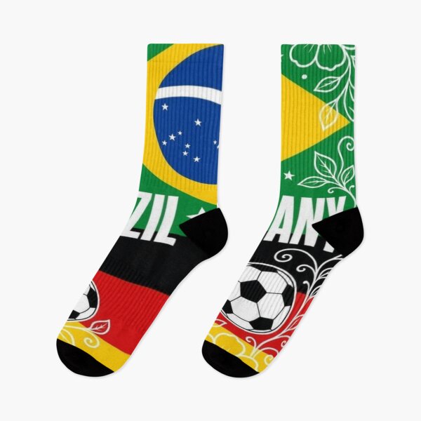 Item preview, Brazil Germany minimalist football match poster / Brazil vs Germany clean flag football poster  designed and sold by Nexus Space.
