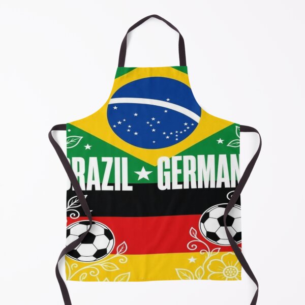 Item preview, Brazil Germany minimalist football match poster / Brazil vs Germany clean flag football poster  designed and sold by Nexus Space.