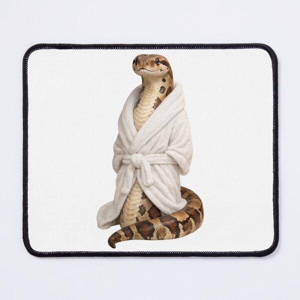 Item preview, Cozy Boa Constrictor in a Bathrobe designed and sold by Sillytoe.
