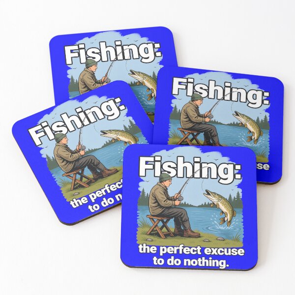 Item preview, Funny Fishing Fanatic Fishing: the perfect excuse to do nothing. Fish art design Art Design designed and sold by fantasticdesign.