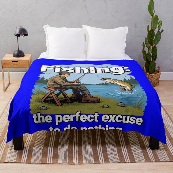 Item preview, Funny Fishing Fanatic Fishing: the perfect excuse to do nothing. Fish art design Art Design designed and sold by fantasticdesign.