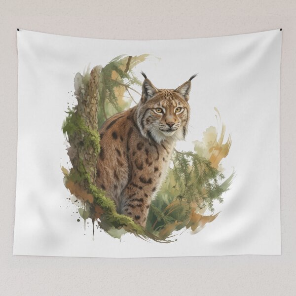 Item preview, Eurasian lynx designed and sold by tomperys.