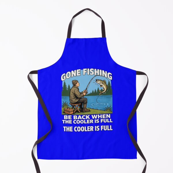 Item preview, Funny Fishing Fanatic Gone fishing… be back when the cooler is full Art Design designed and sold by fantasticdesign.
