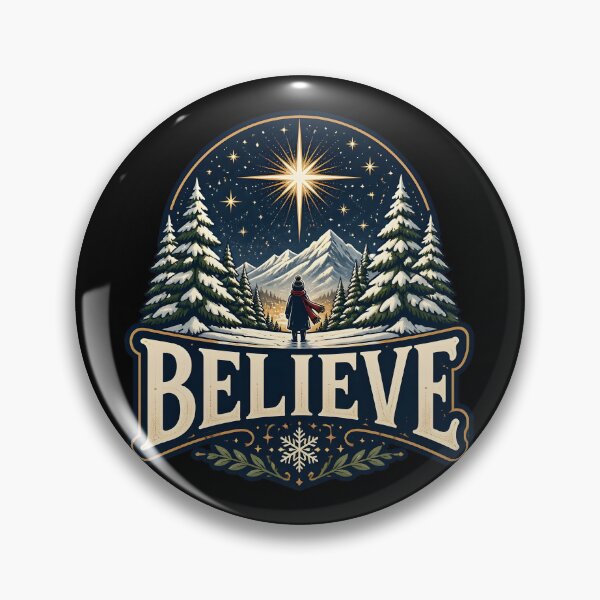 Item preview, Believe Classic Meaning Illustration Christmas Design designed and sold by KristenosNehk.