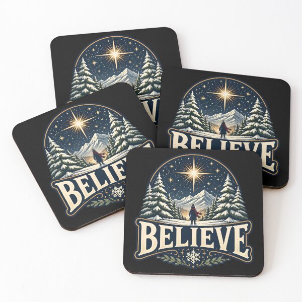 Item preview, Believe Classic Meaning Illustration Christmas Design designed and sold by KristenosNehk.