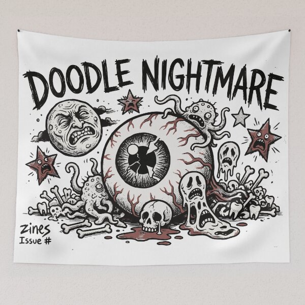 Item preview, Doodle Nightmare – Weird Horror Comic  designed and sold by Maria Garcia´s.