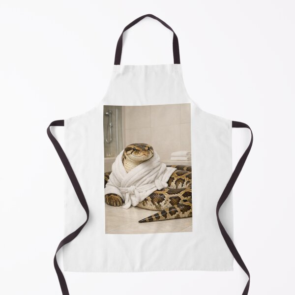Item preview, Burmese Python Wearing a Bathrobe designed and sold by Sillytoe.