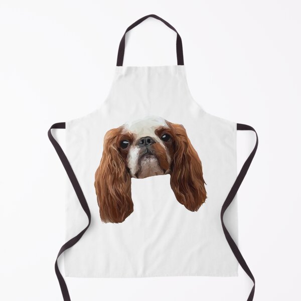 Item preview, King Charles Spaniel Geometric Design – Headshot Illustration, Transparent Background designed and sold by Wheel and Woof.