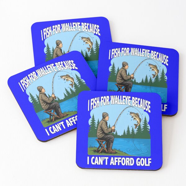 Item preview, Funny Fishing Fanatic I fish for Walleye because I can’t afford golf. Art Design designed and sold by fantasticdesign.