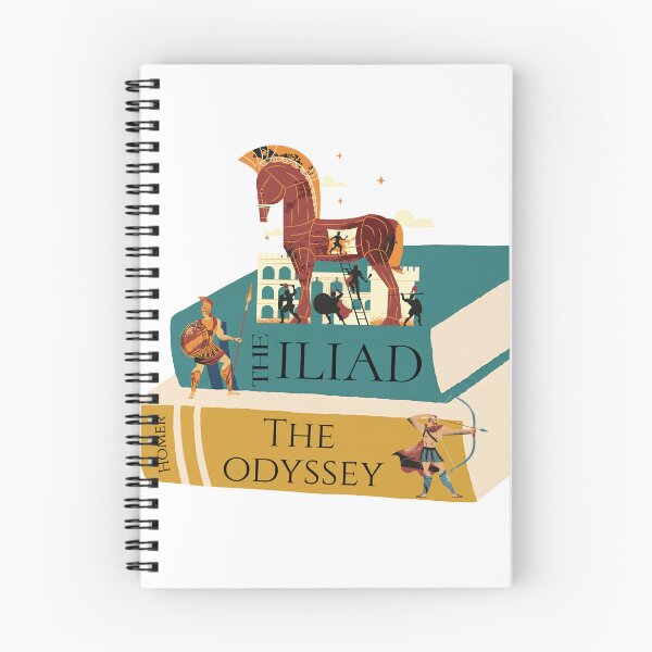 Item preview, The Iliad and The Odyssey | Classical Bookish  designed and sold by Nyxander's Bookish Catalogue.