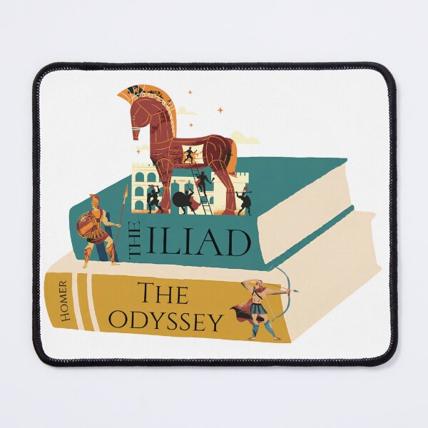 Item preview, The Iliad and The Odyssey | Classical Bookish  designed and sold by Nyxander's Bookish Catalogue.