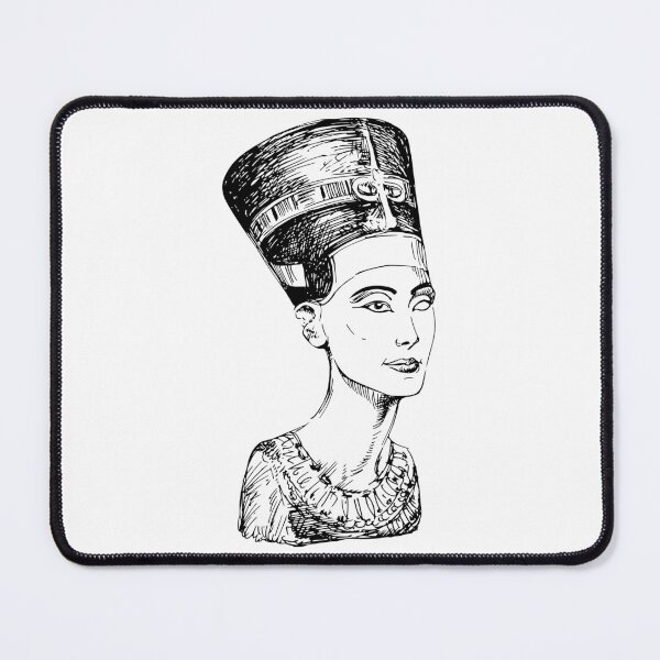 Item preview, Queen Nefertiti Bust Art | Ancient Egyptian Sketch | Pharaonic Line Art Drawing designed and sold by GulfSignature.