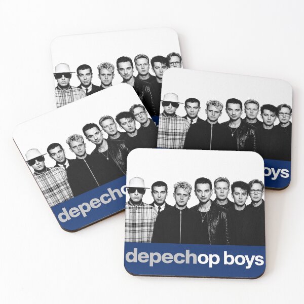 Item preview, Title: Depechop Boys – Synthpop Mashup Portrait Ⓑ designed and sold by Boreal Apparel.