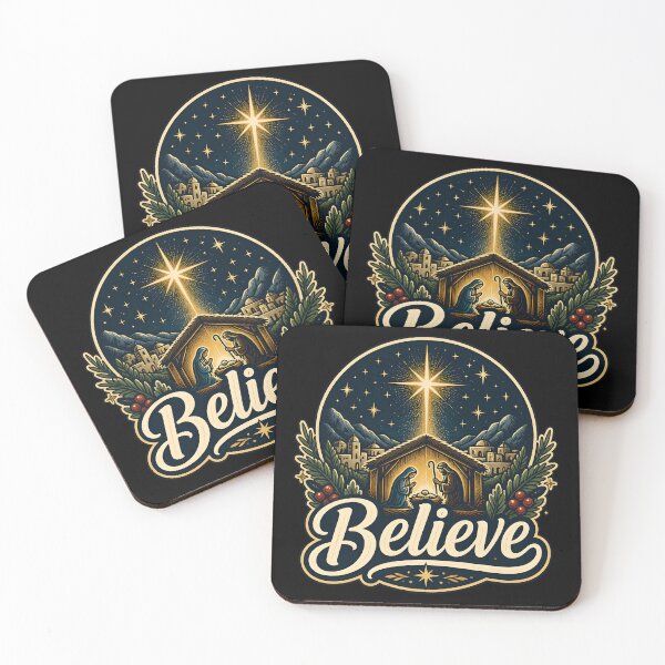 Item preview, Believe Signature Symbol Christmas Design designed and sold by KristenosNehk.