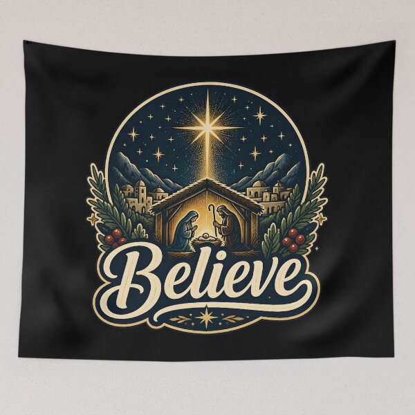 Item preview, Believe Signature Symbol Christmas Design designed and sold by KristenosNehk.