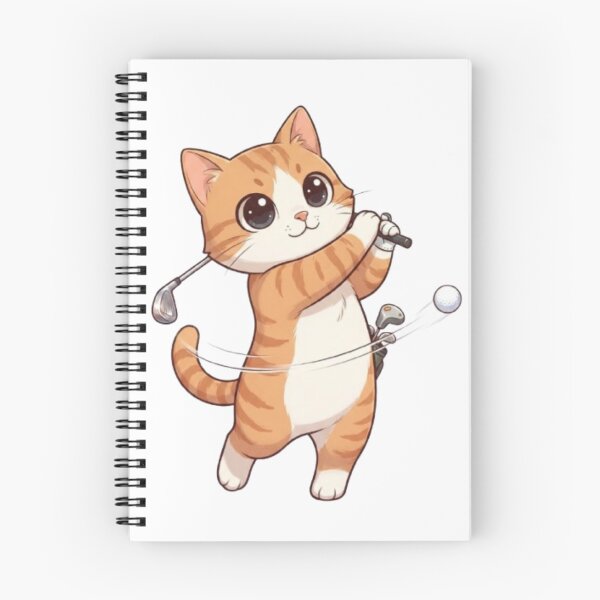 Item preview, Cute Cat Playing Golf - Funny Golfer Kitten designed and sold by PrintforDesign.