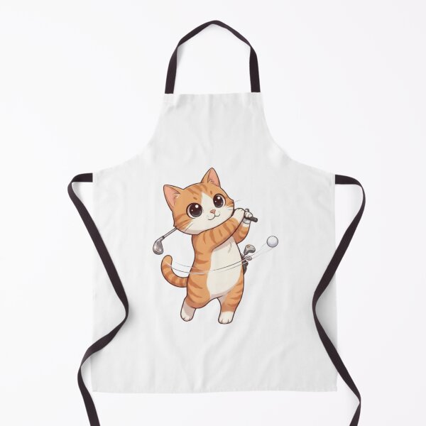 Item preview, Cute Cat Playing Golf - Funny Golfer Kitten designed and sold by PrintforDesign.