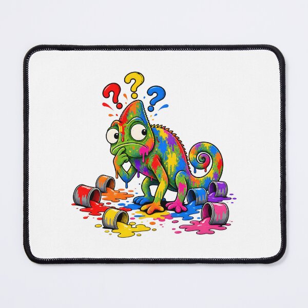 Item preview, Confused Colorful Chameleon Paint Splash Design designed and sold by WeirdStation.