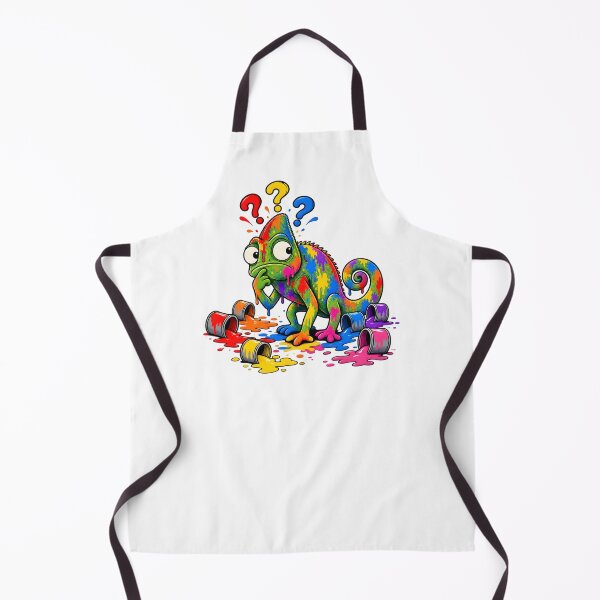 Item preview, Confused Colorful Chameleon Paint Splash Design designed and sold by WeirdStation.