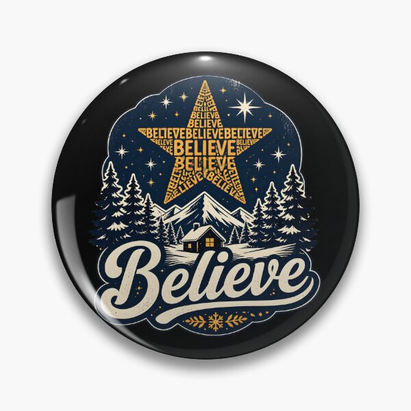 Item preview, Believe Creative Quote Shape Christmas Design designed and sold by KristenosNehk.