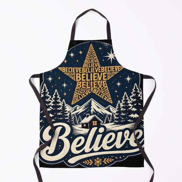 Item preview, Believe Creative Quote Shape Christmas Design designed and sold by KristenosNehk.
