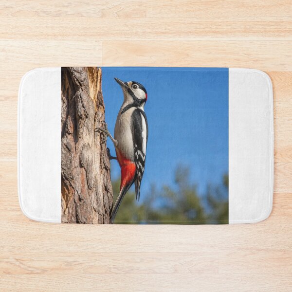 Item preview, Great Spotted Woodpecker bird designed and sold by Artnovalty.redbubble.com.