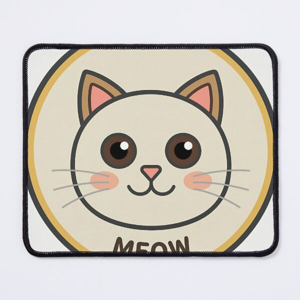 Item preview, Cute Cat Round Badge Sticker | Kawaii Cat Sticker designed and sold by DIUMERI.