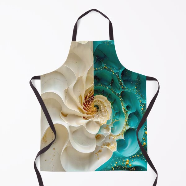Item preview, Duality of Cream Satin and Teal Gold Filigree designed and sold by Vicky Brago-Mitchell®.