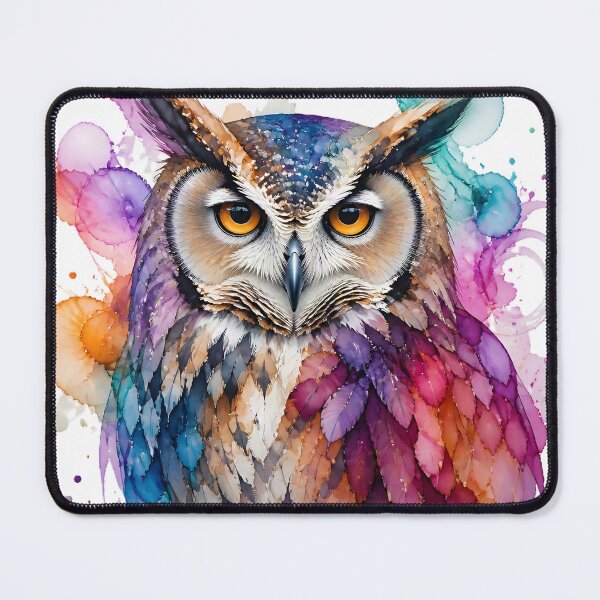Item preview, Mystic Watercolor Owl Glance designed and sold by Serene Strokes Art.