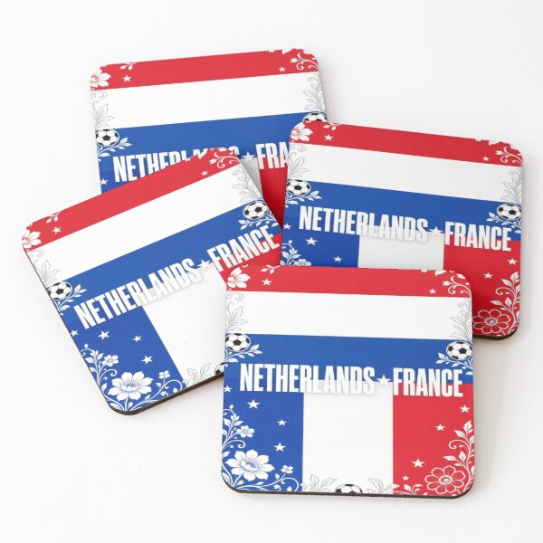 Item preview, Netherlands France minimalist football match poster  designed and sold by Nexus Space.