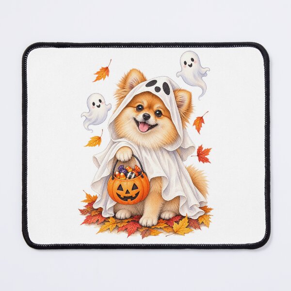 Item preview, Pomeranian Ghost Costume | Cute Halloween Dog designed and sold by PAPIRO SIGLO XXI.