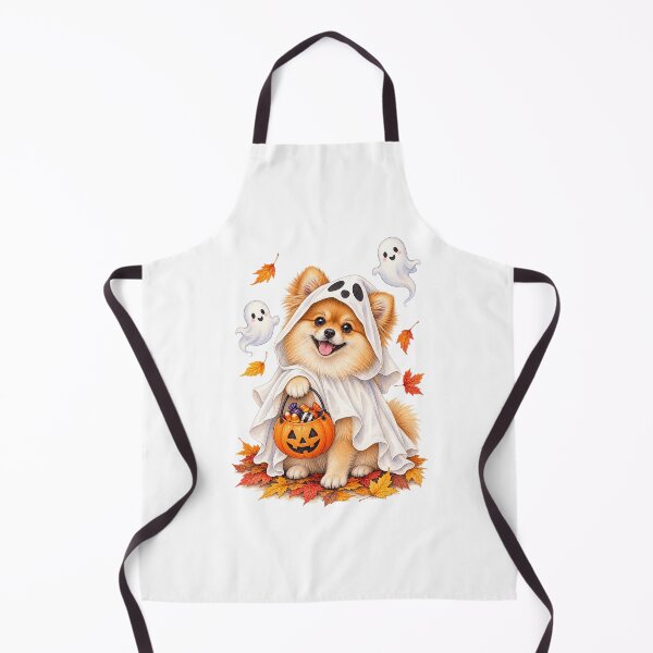 Item preview, Pomeranian Ghost Costume | Cute Halloween Dog designed and sold by PAPIRO SIGLO XXI.