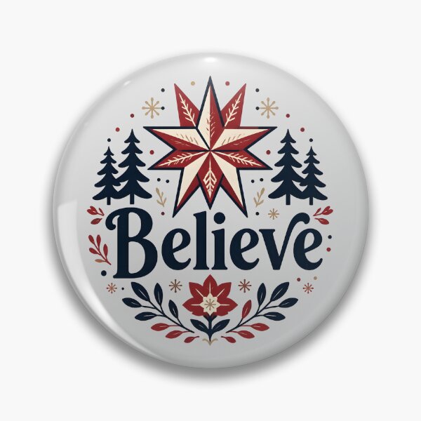 Item preview, Believe Nordic Scandinavian Christmas Design designed and sold by KristenosNehk.