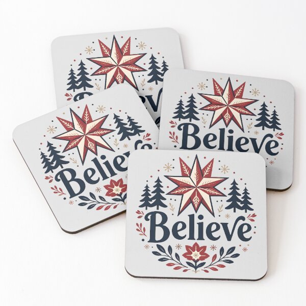 Item preview, Believe Nordic Scandinavian Christmas Design designed and sold by KristenosNehk.