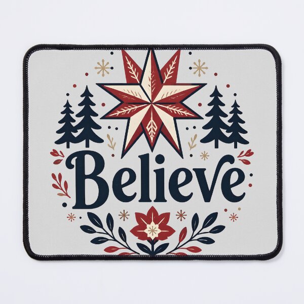 Item preview, Believe Nordic Scandinavian Christmas Design designed and sold by KristenosNehk.