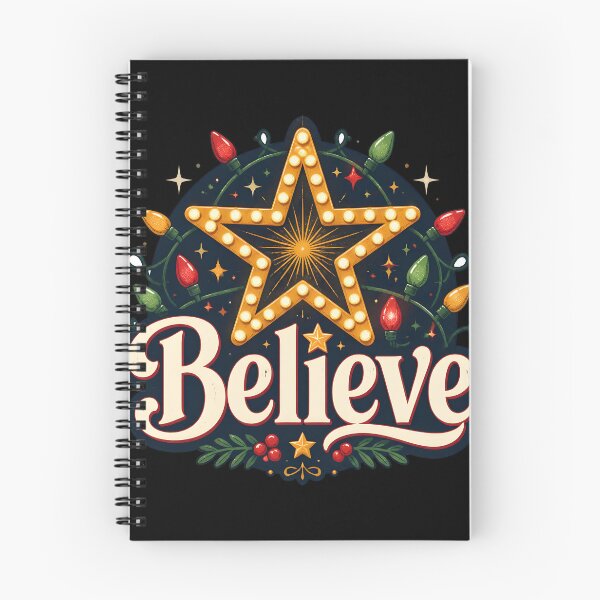 Item preview, Believe Christmas Lights Pattern Christmas Design designed and sold by KristenosNehk.