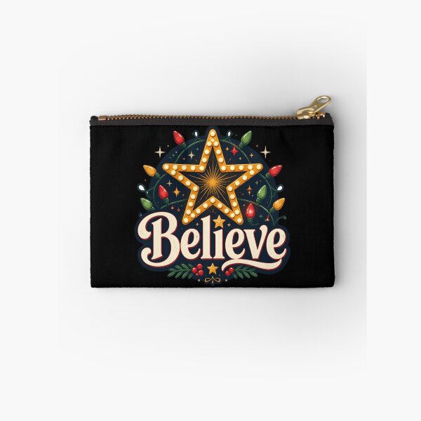 Item preview, Believe Christmas Lights Pattern Christmas Design designed and sold by KristenosNehk.
