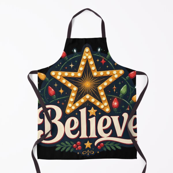 Item preview, Believe Christmas Lights Pattern Christmas Design designed and sold by KristenosNehk.
