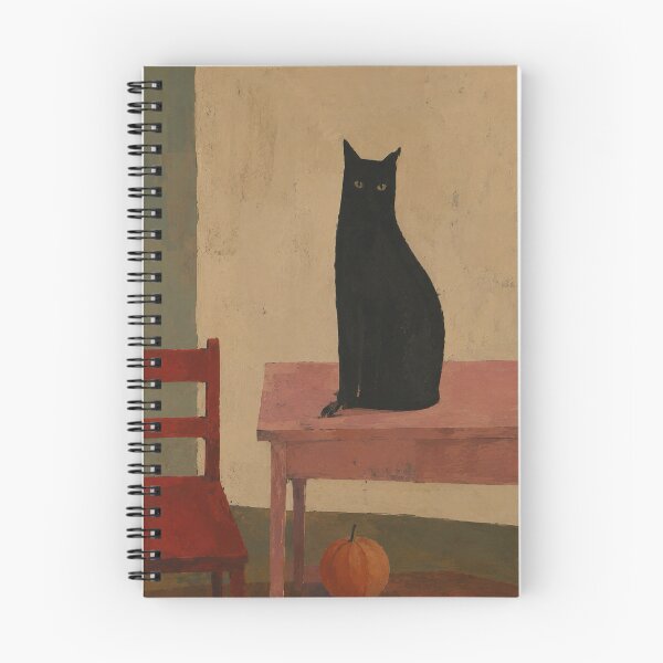 Item preview, Black Cat and Little Pumpkin designed and sold by Bubblaco.