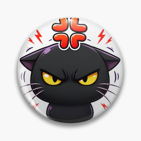 Item preview, Angry Black Cat designed and sold by Meillermu.