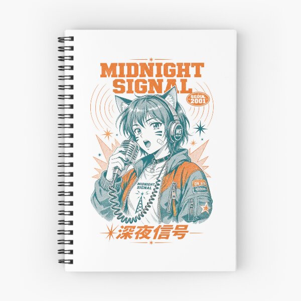 Item preview, Midnight Signal Seoul White Anime Print designed and sold by NullSpacePrints.