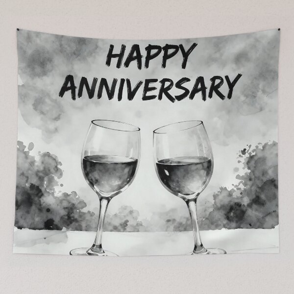 Item preview, Happy Anniversary – Romantic Wine Celebration designed and sold by Nomad-Maynard.