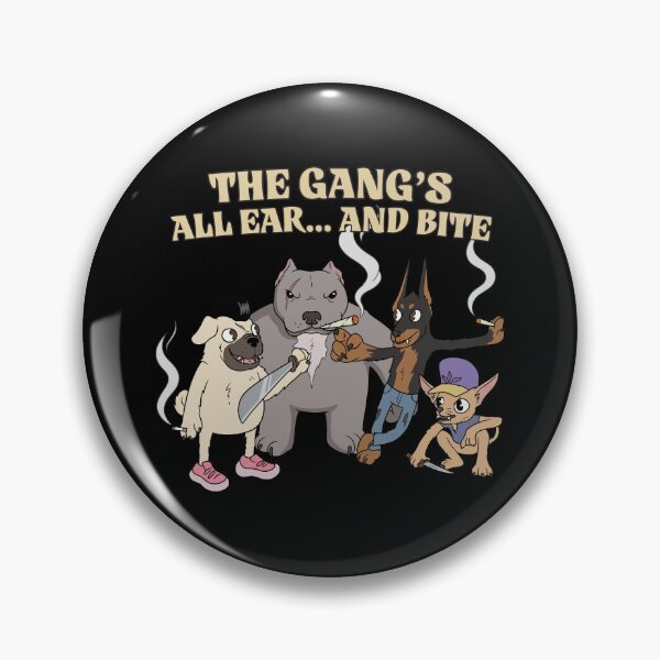 Item preview, The Gang's All Ear... and Bite - Funny Dog Gang designed and sold by Astravia-Arts.