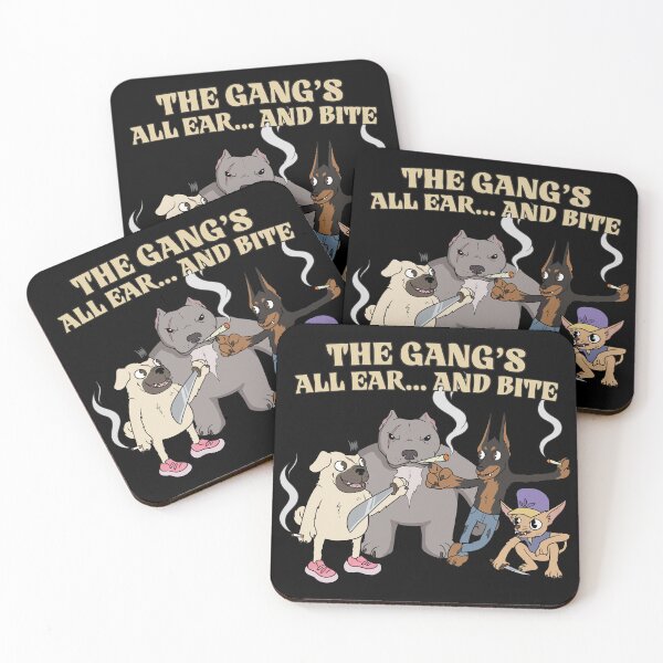 Item preview, The Gang's All Ear... and Bite - Funny Dog Gang designed and sold by Astravia-Arts.
