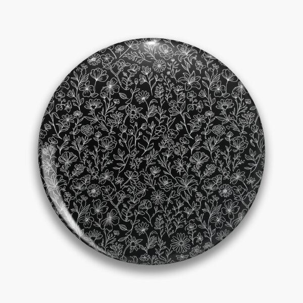 Item preview, Elegant Black and White Botanical Floral Pattern designed and sold by Owcomm.